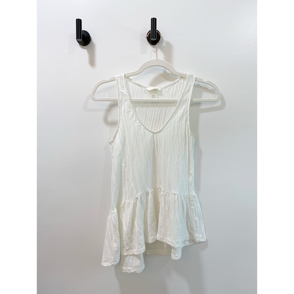 h&m asymmetrical tank top, size XS